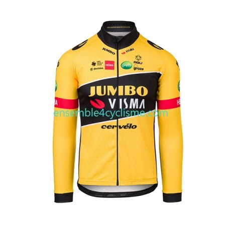 Maillot Cyclisme Manches Longues 2022 Team Jumbo-Visma N001